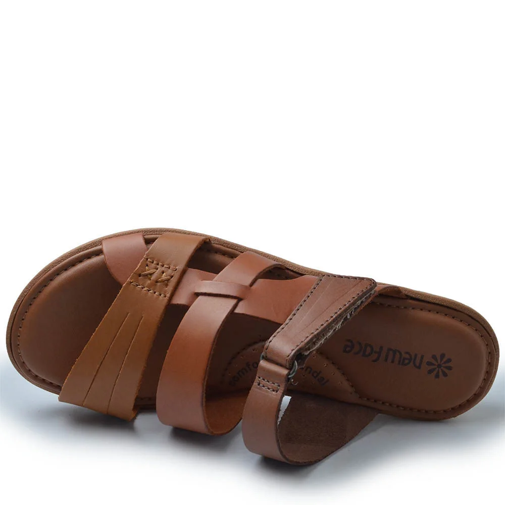 Tamanco New Face Feminino em Couro 39501 Marrom 4