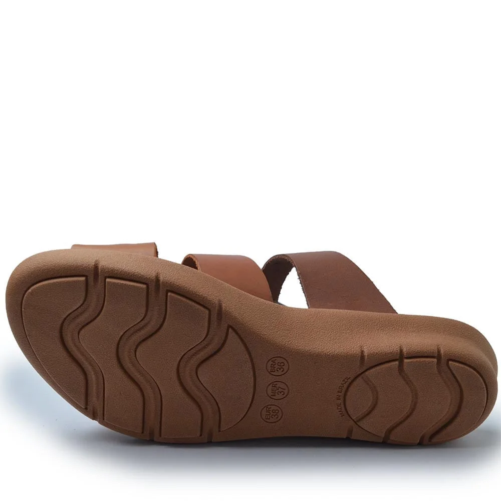 Tamanco New Face Feminino em Couro 39501 Marrom 5