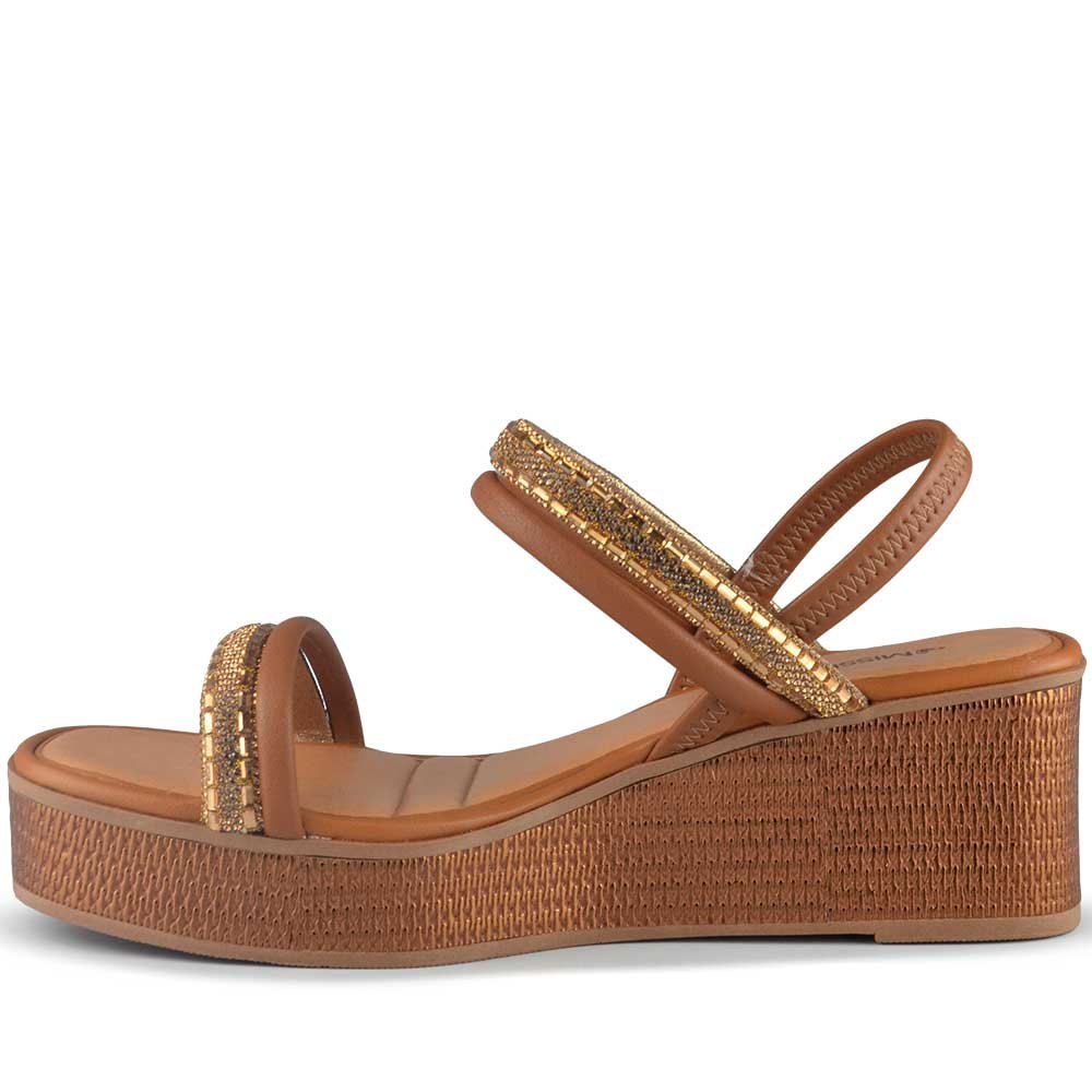 Sandália Anabela Mississipi Feminina ME671 Marrom 3