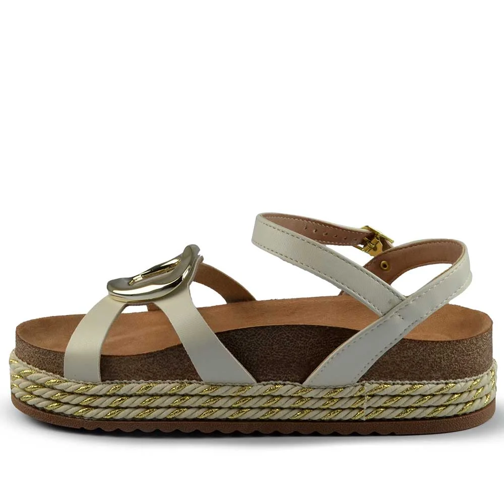 Sandália Beira Rio Feminina 8546.207 Branco 3