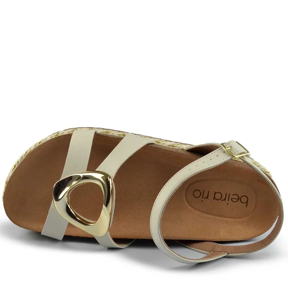 Sandália Beira Rio Feminina 8546.207 Branco 4