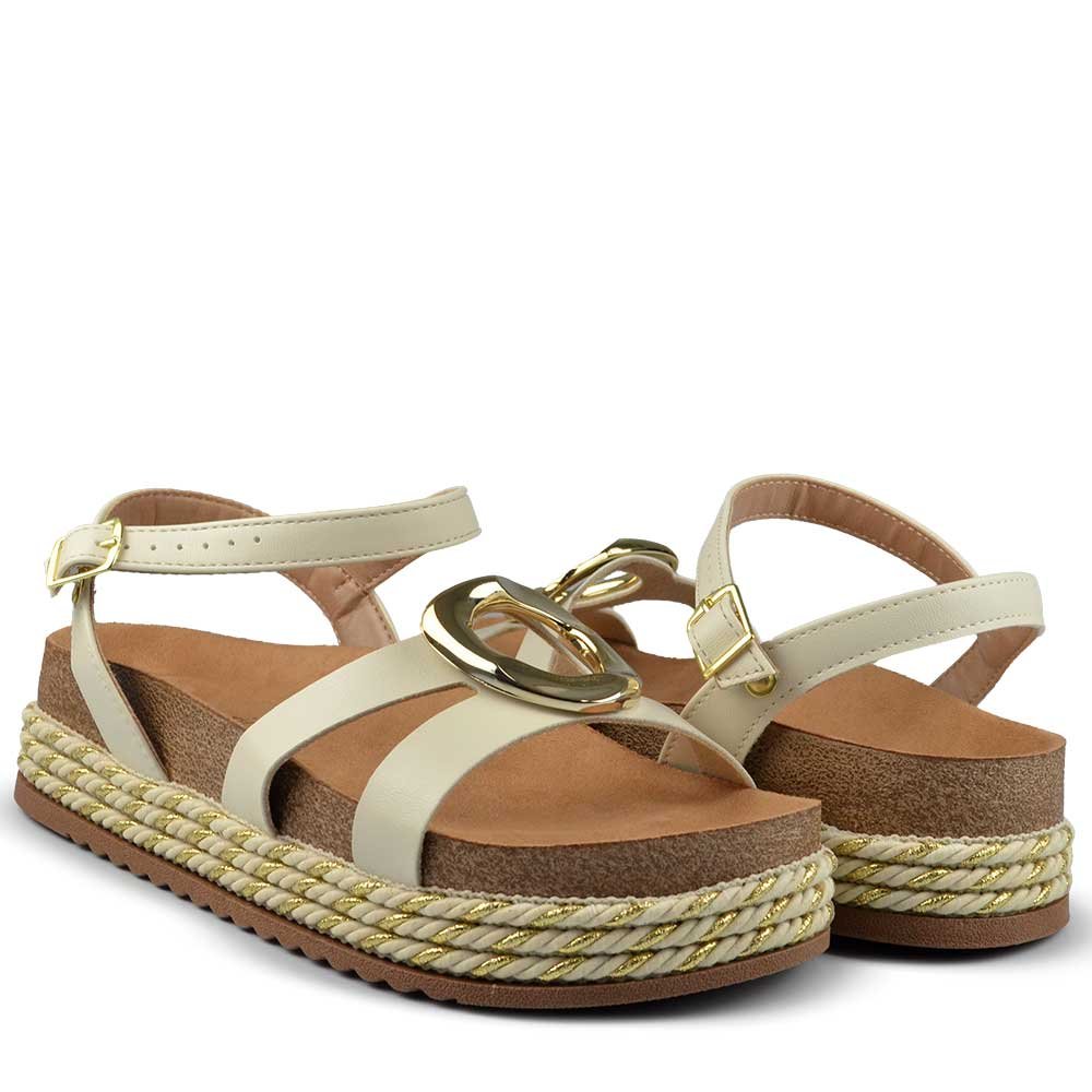 Sandália Beira Rio Feminina 8546.207 Branco 6