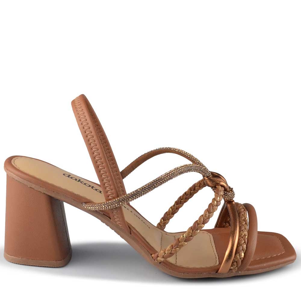 Sandália Salto Bloco Dakota Feminina Y961