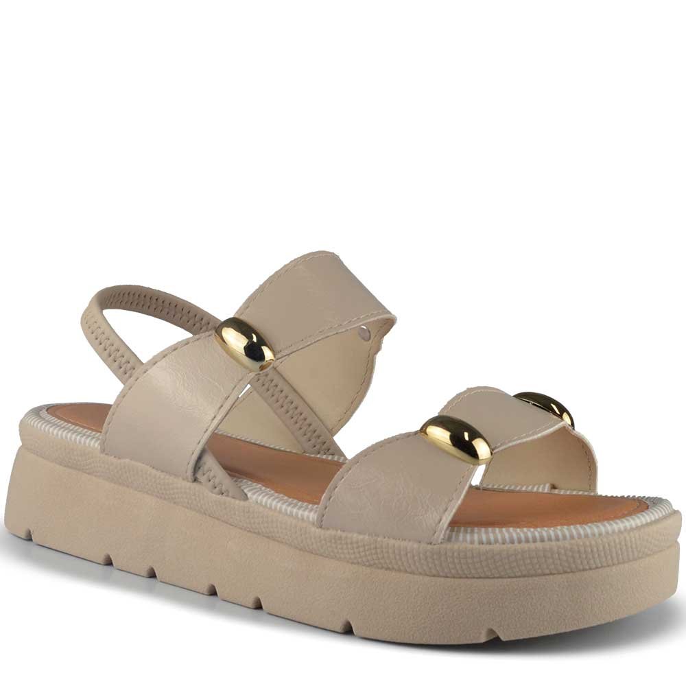 Sandália Papete Mississipi Feminina MF992 Bege 2