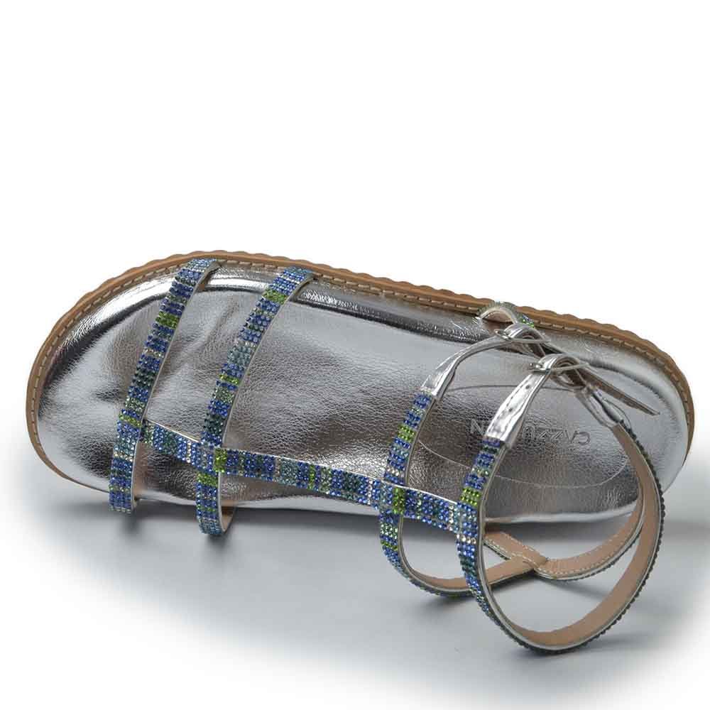 Sandália Papete Cazzualen Feminina 10300-24802 Prata 4