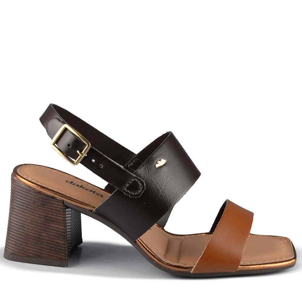 Sandália Salto Bloco Dakota Feminina Y9192