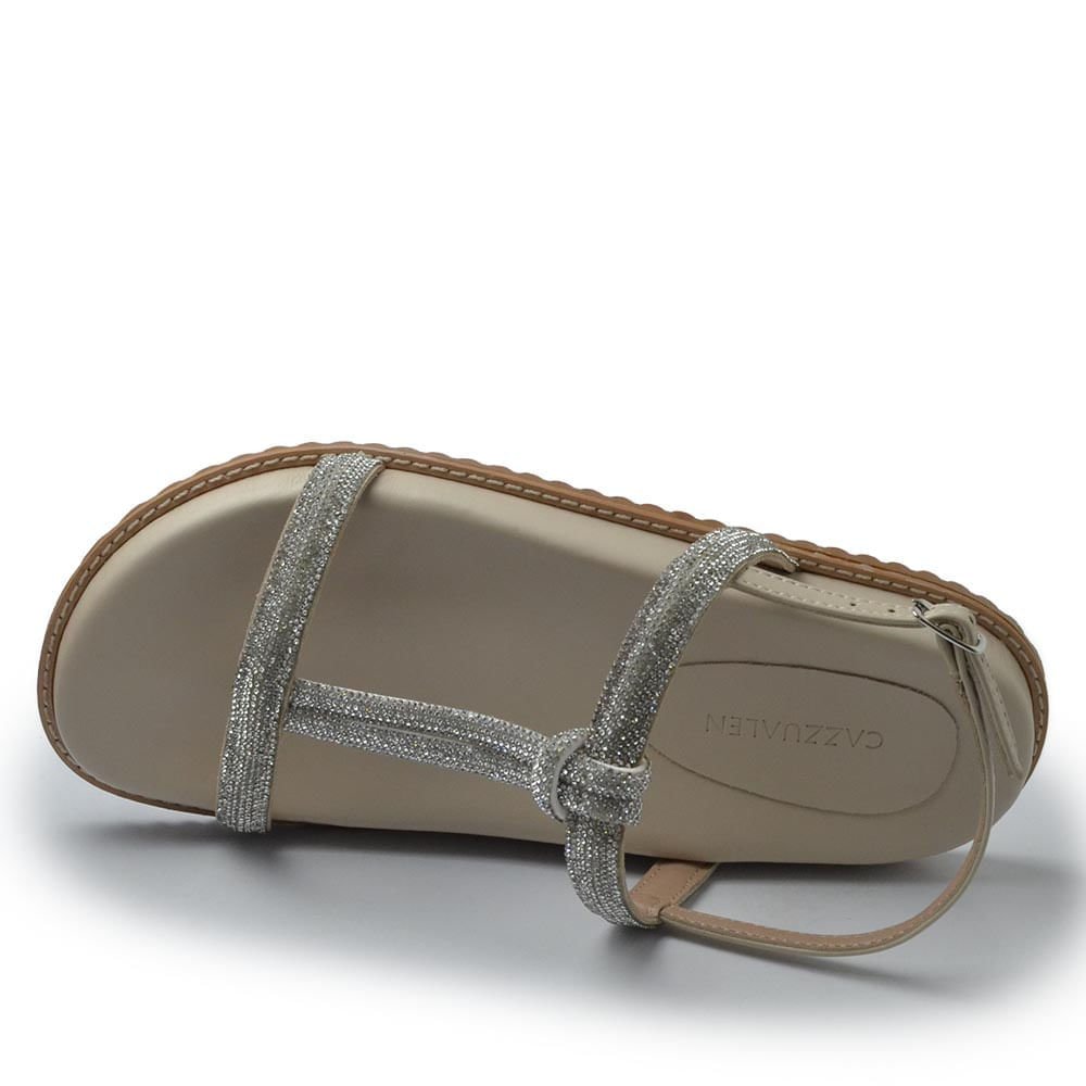 Sandália Papete Cazzualen Feminina 10300-24052 Branco 4