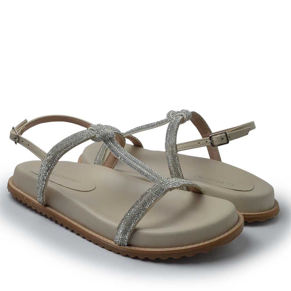 Sandália Papete Cazzualen Feminina 10300-24052 Branco 6