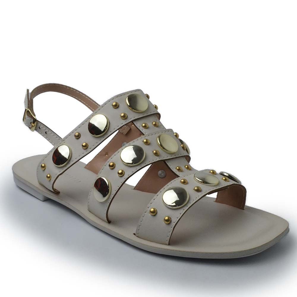 Sandália Rasteira Cazzualen Feminina 117.733 Branco 2