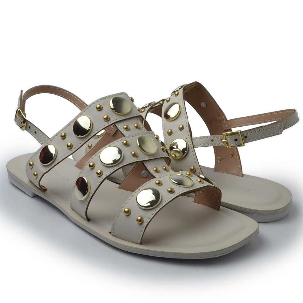 Sandália Rasteira Cazzualen Feminina 117.733 Branco 6