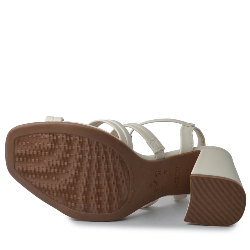 Sandália Ramarim Feminino Salto Bloco 2541210 Branco 5