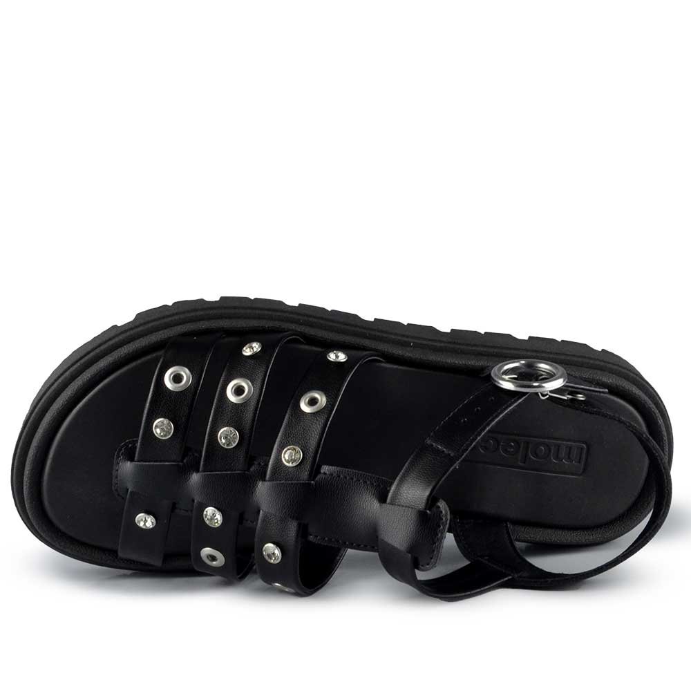 Sandália Papete Moleca Feminina 5504.115 Preto 4