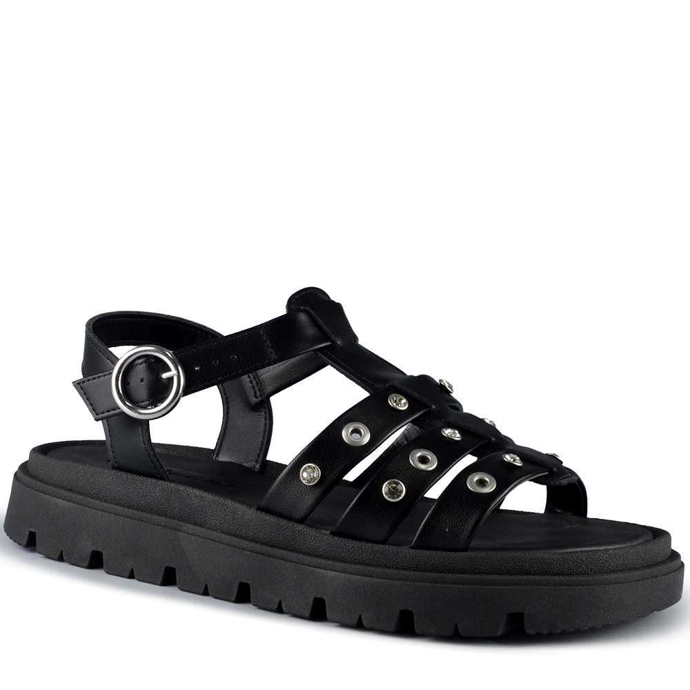 Sandália Papete Moleca Feminina 5504.115 Preto 2