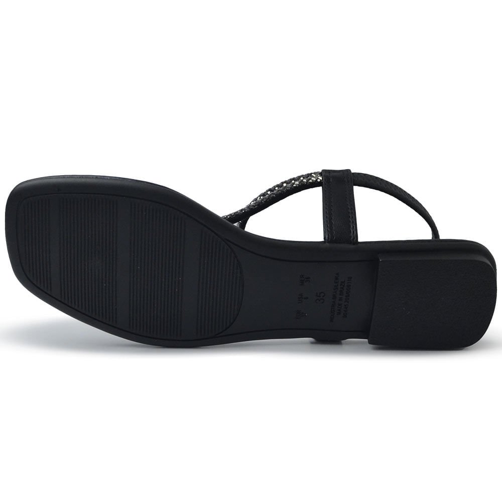 Sandália Rasteira Bebece Feminina T1039-704 Preto 5