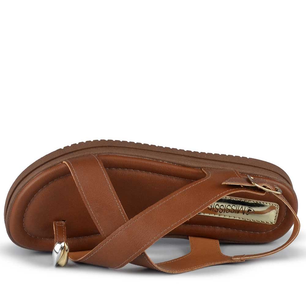 Sandália Papete Mississipi Feminina MF111 Marrom 4