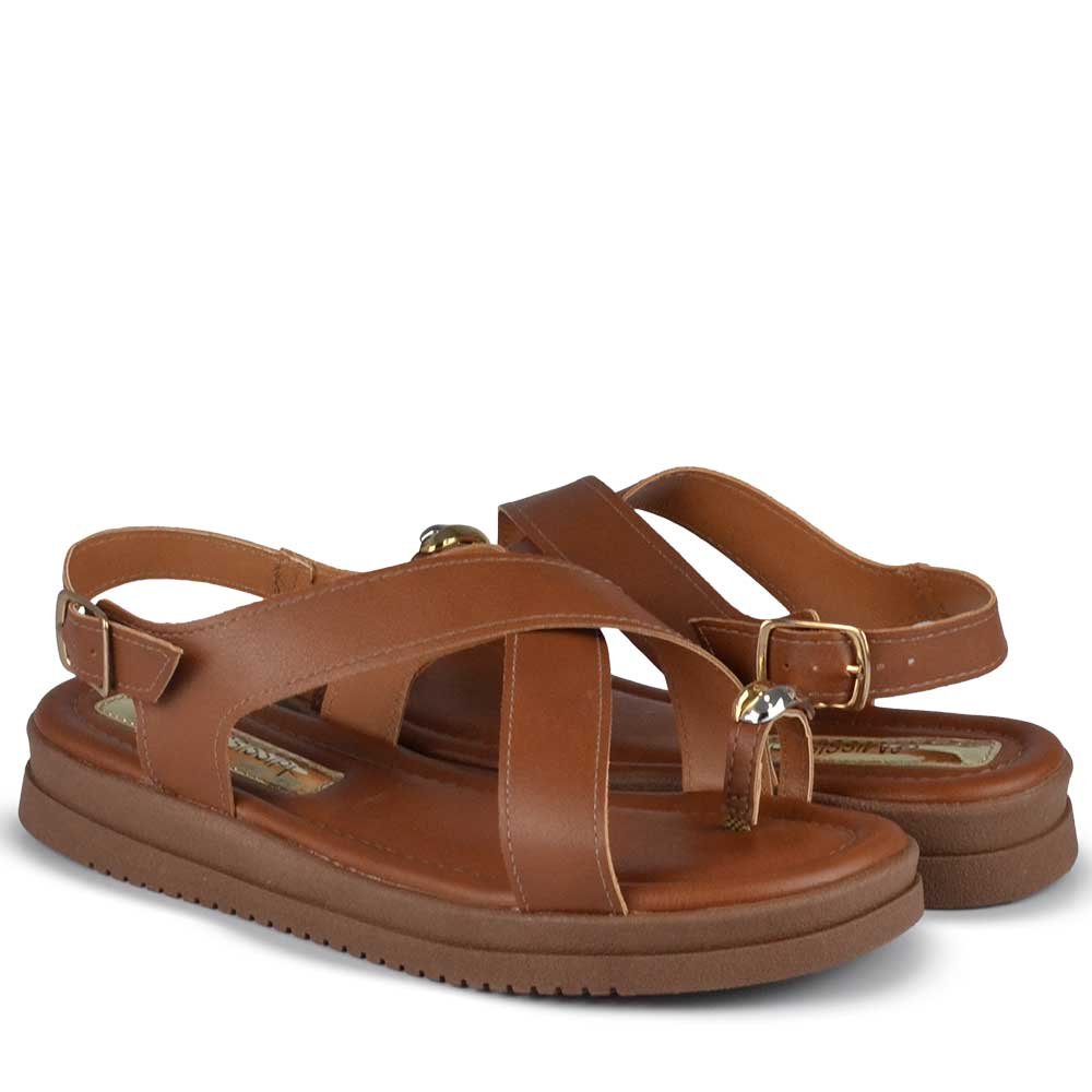 Sandália Papete Mississipi Feminina MF111 Marrom 6