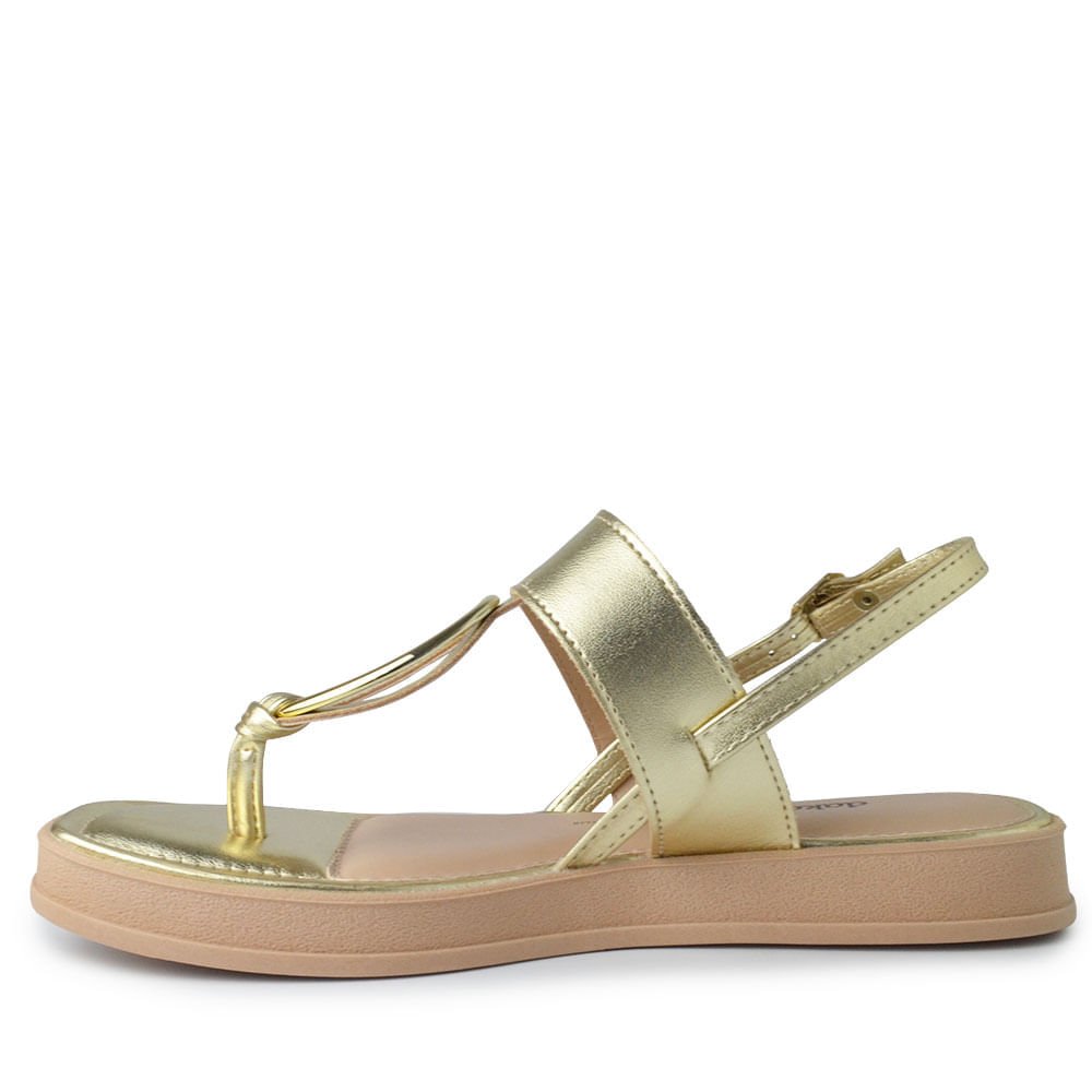 Sandália Papete Flatform Dakota Feminina DB121 Dourado 3