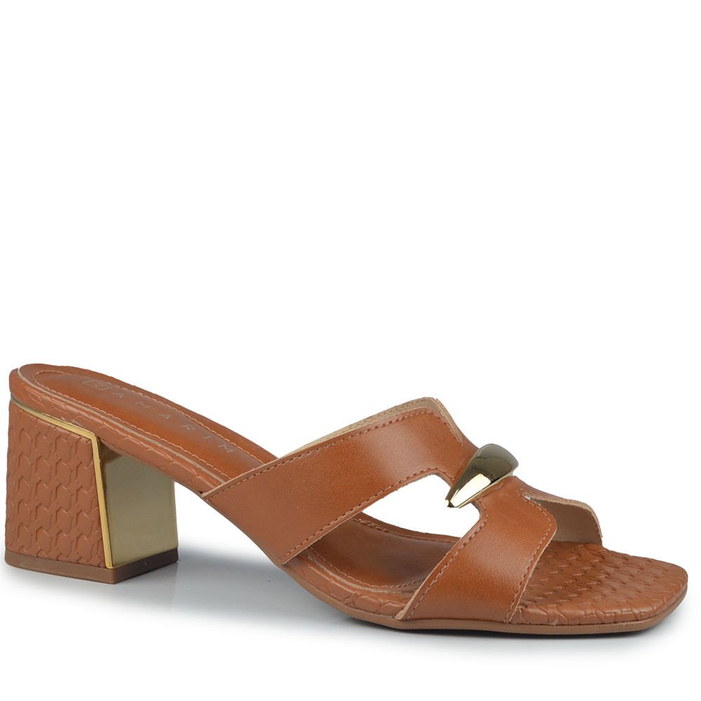 Tamanco Ramarim Feminino 2539201 Marrom 2