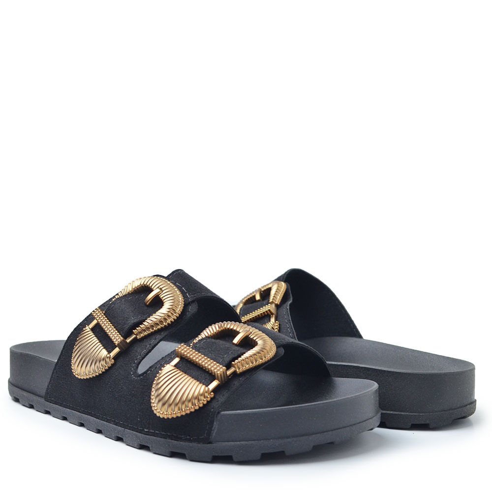 Sandália Papete Moleca Feminino 5436.441 Preto 6