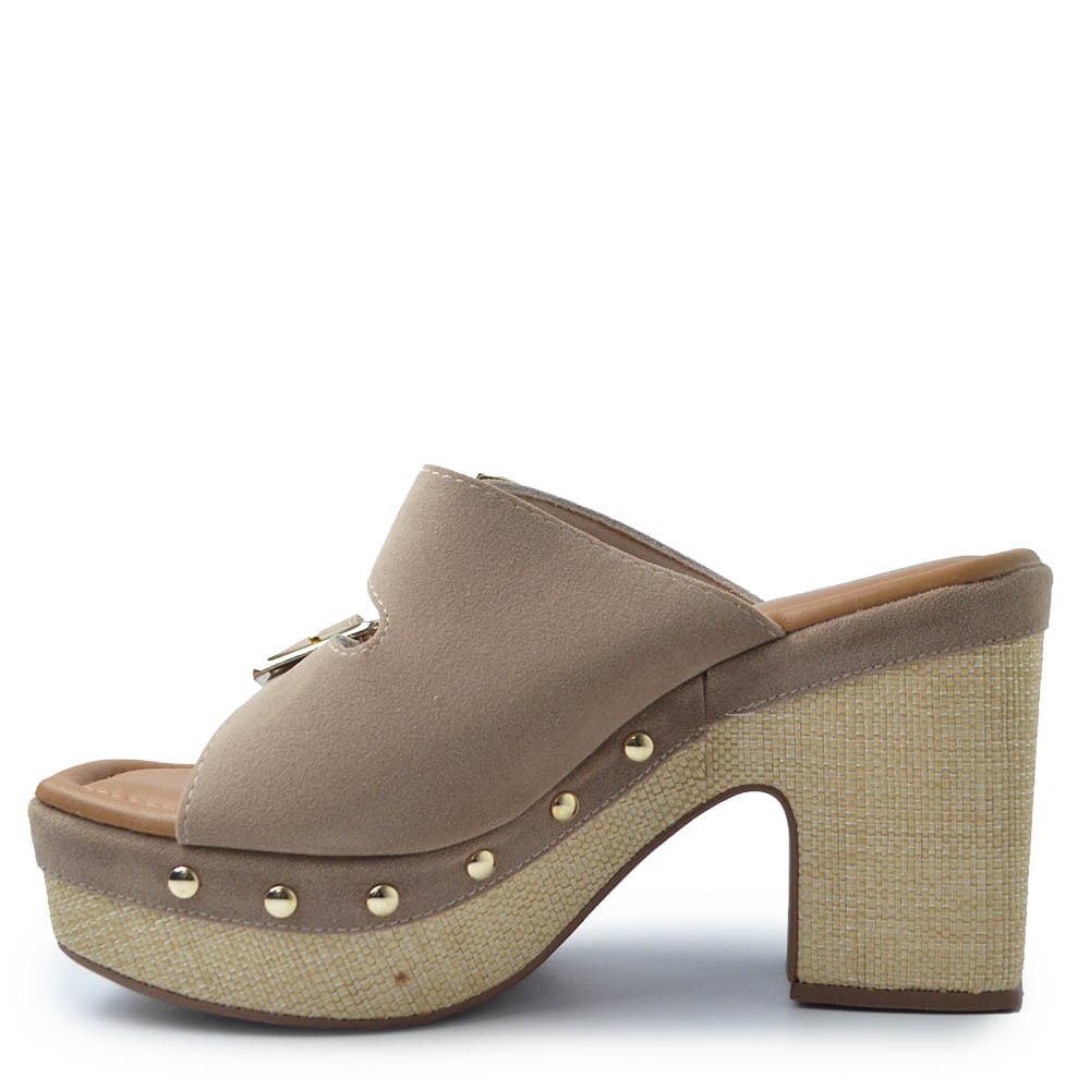 Tamanco Bebecê Salto Bloco Feminino T5110-129 Marrom Claro 3