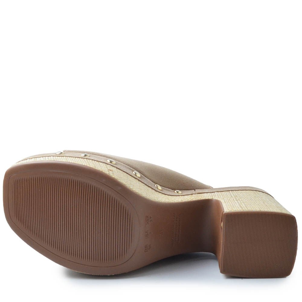 Tamanco Bebecê Salto Bloco Feminino T5110-129 Marrom Claro 5