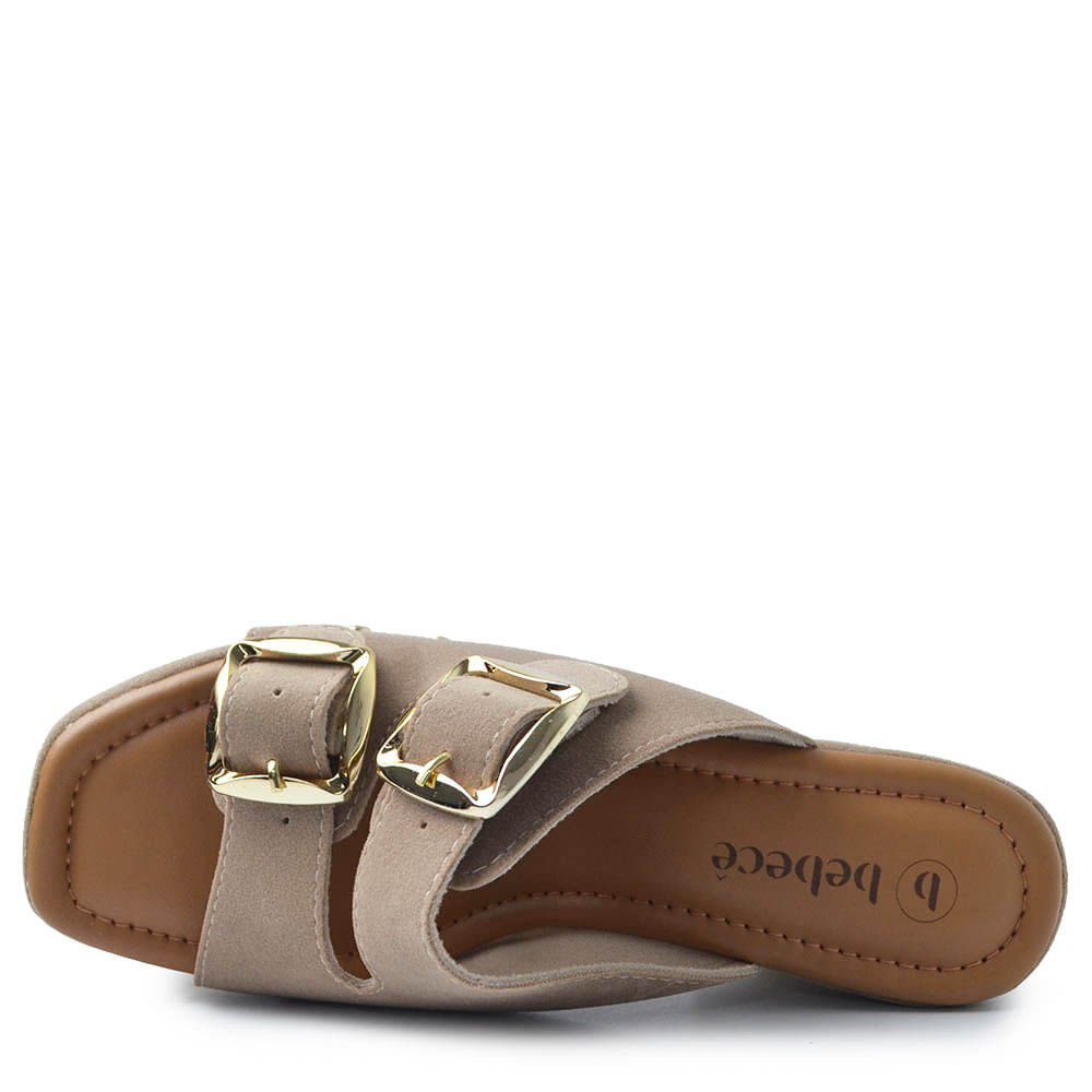 Tamanco Bebecê Salto Bloco Feminino T5110-129 Marrom Claro 4