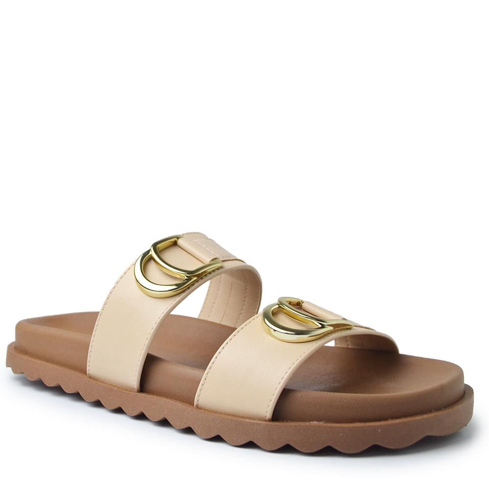 Sandália Papete Sua Cia Feminina 8437.16466 Bege 2