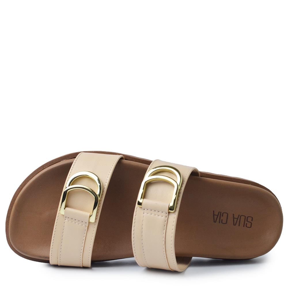 Sandália Papete Sua Cia Feminina 8437.16466 Bege 4