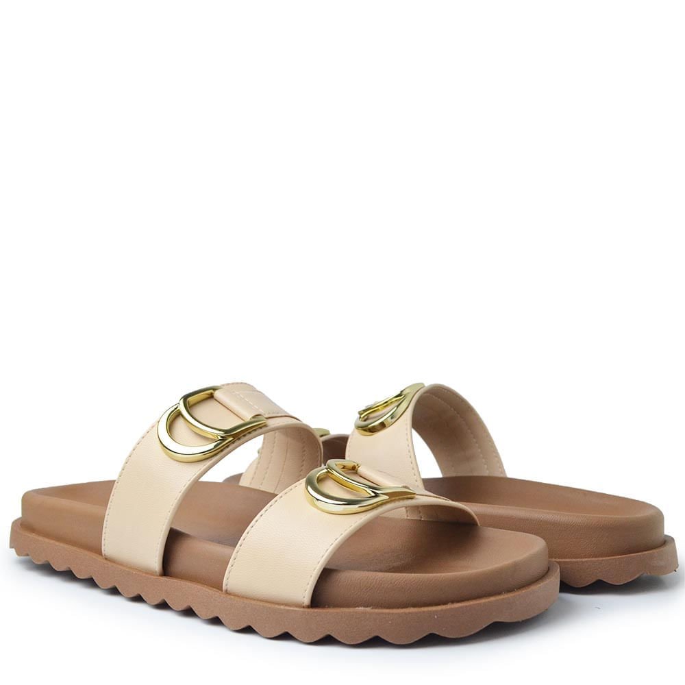 Sandália Papete Sua Cia Feminina 8437.16466 Bege 6