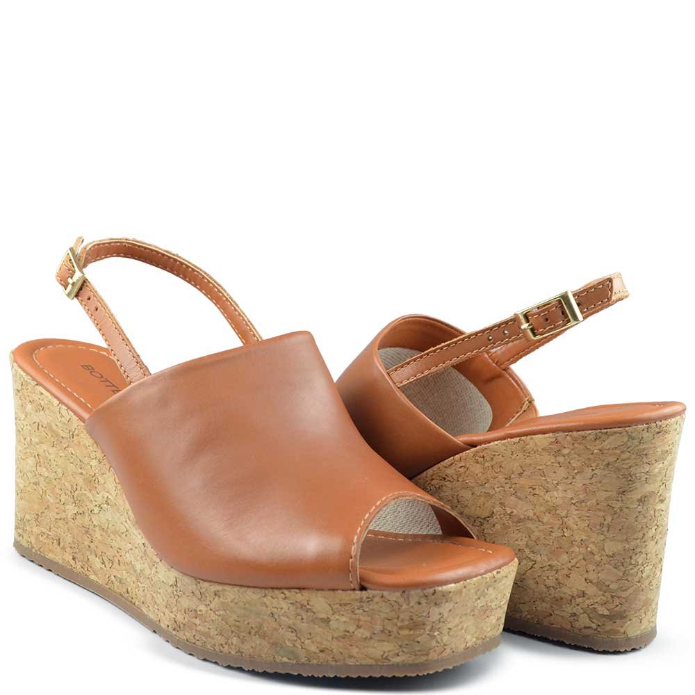 Sandália Anabela Bottero Feminina 373824 Marrom 6