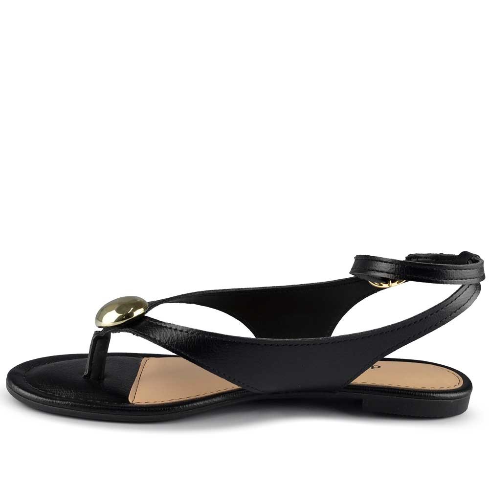 Sandália Rasteira Dakota Feminina Y8785 Preto 3