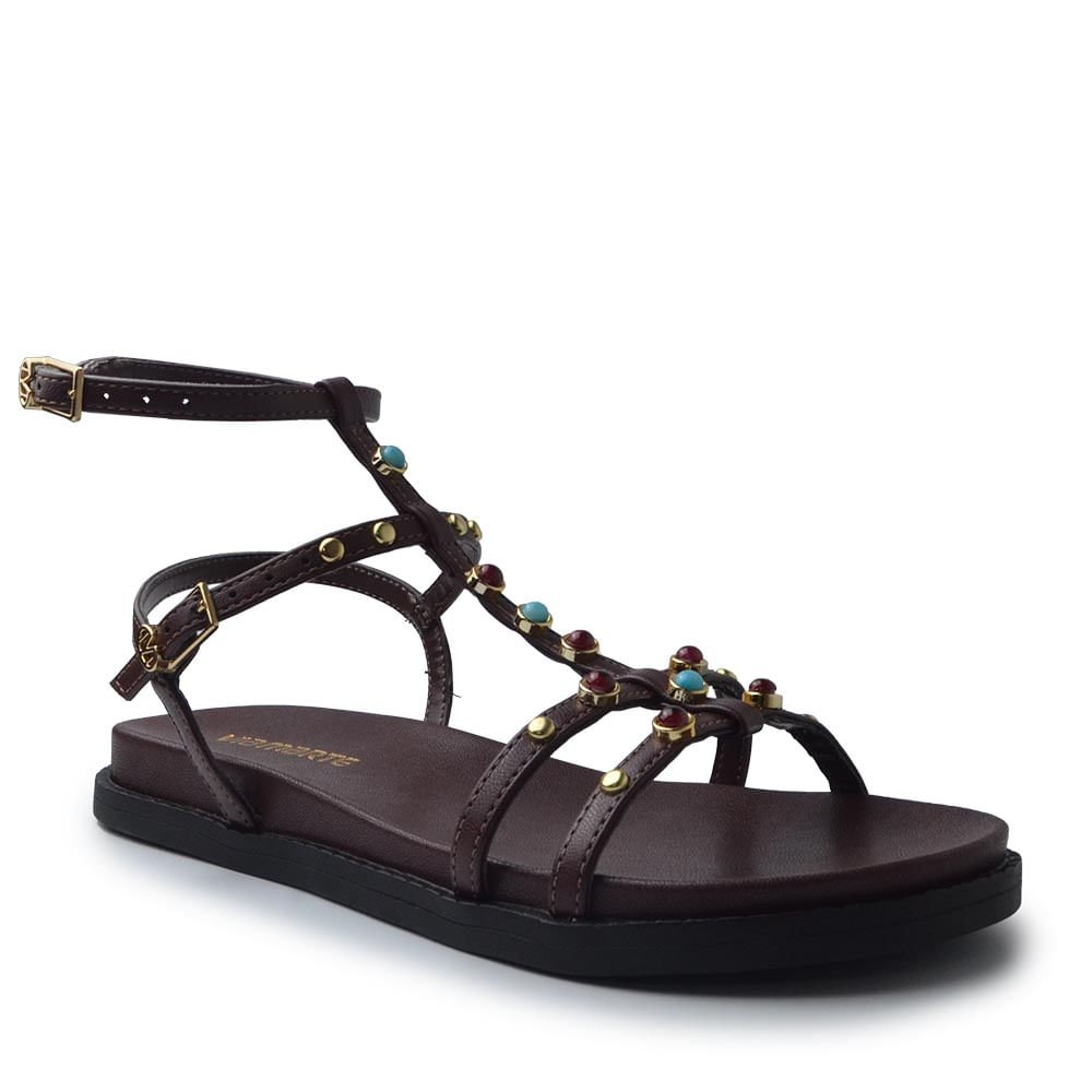 Sandália Papete Via Marte Feminina 107-035-07 Marsala 2