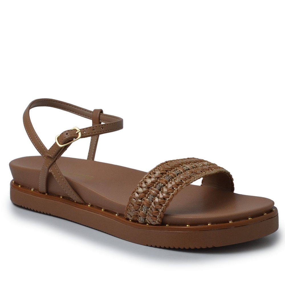 Sandália Papete Via Marte Feminina 169-013-01 Marrom 2