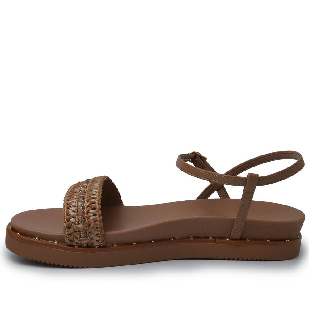 Sandália Papete Via Marte Feminina 169-013-01 Marrom 3