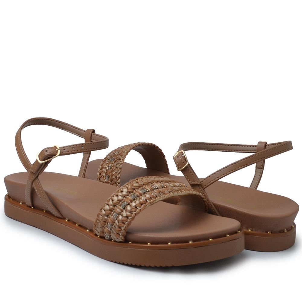 Sandália Papete Via Marte Feminina 169-013-01 Marrom 6