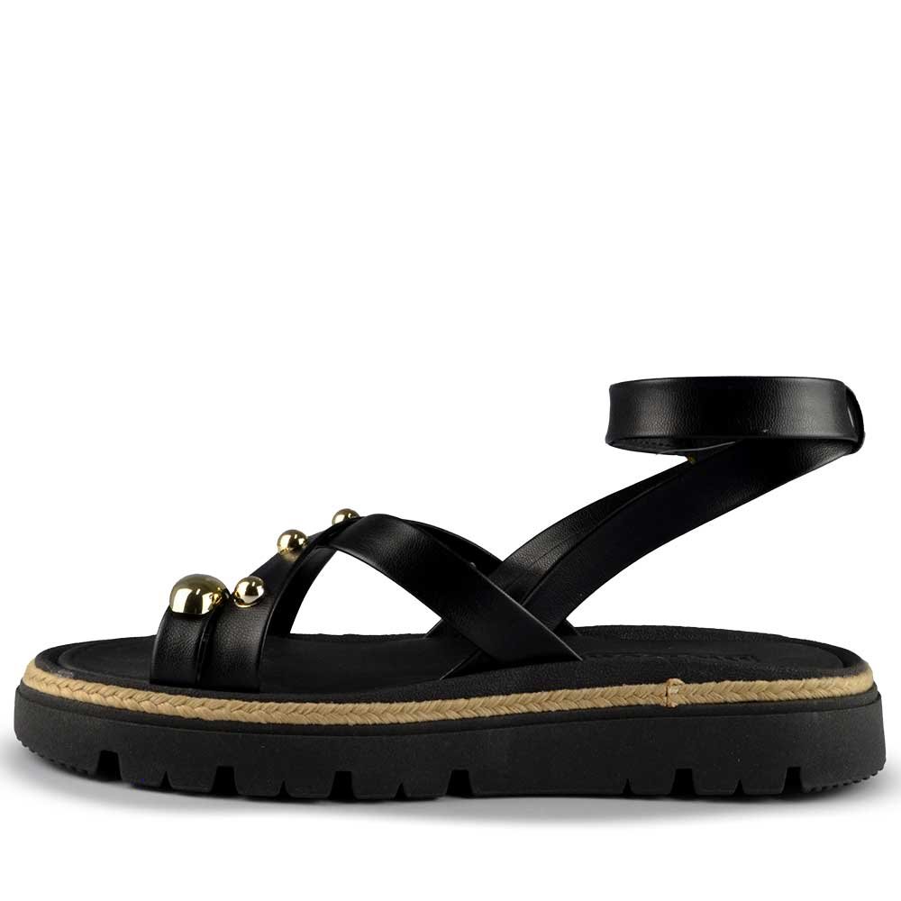 Sandália Papete Moleca Feminina 5504.213 Preto 3