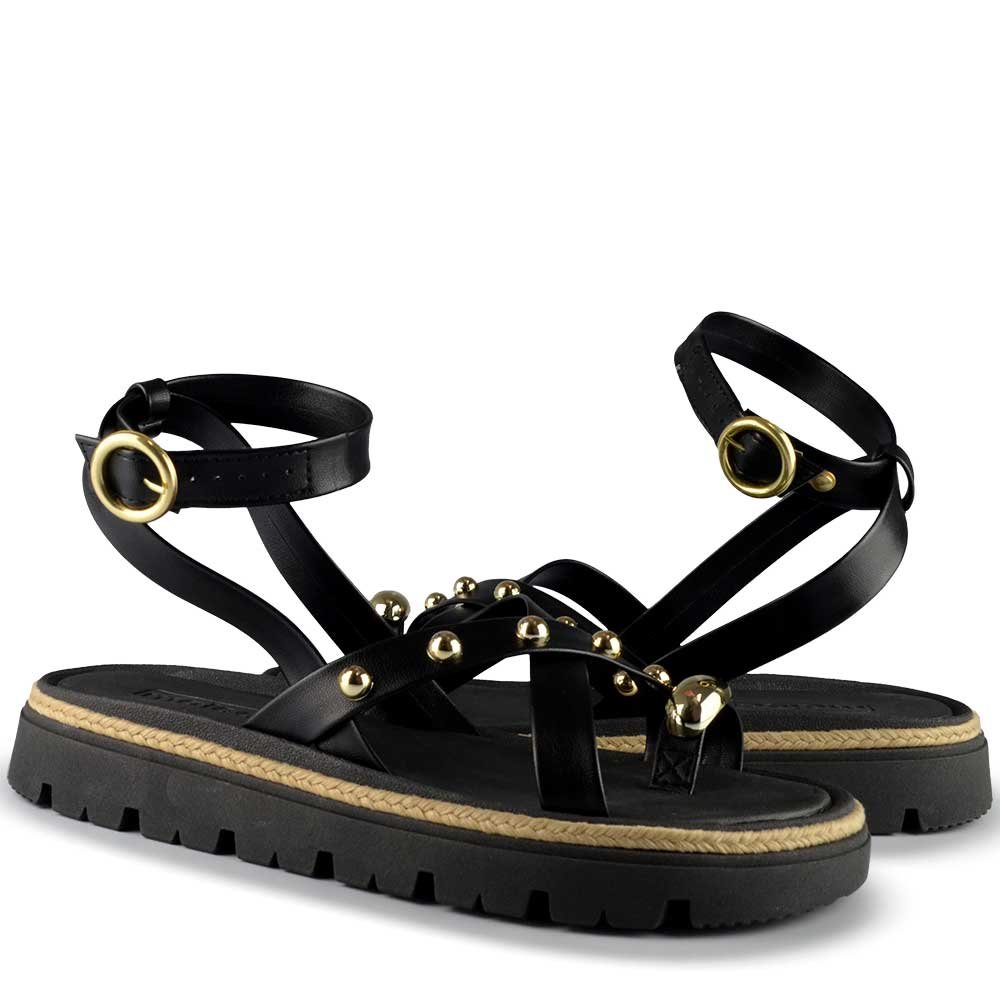 Sandália Papete Moleca Feminina 5504.213 Preto 6