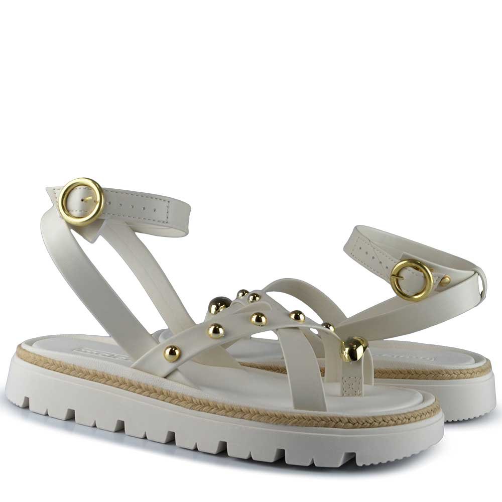 Sandália Papete Moleca Feminina 5504.213 Branco 6