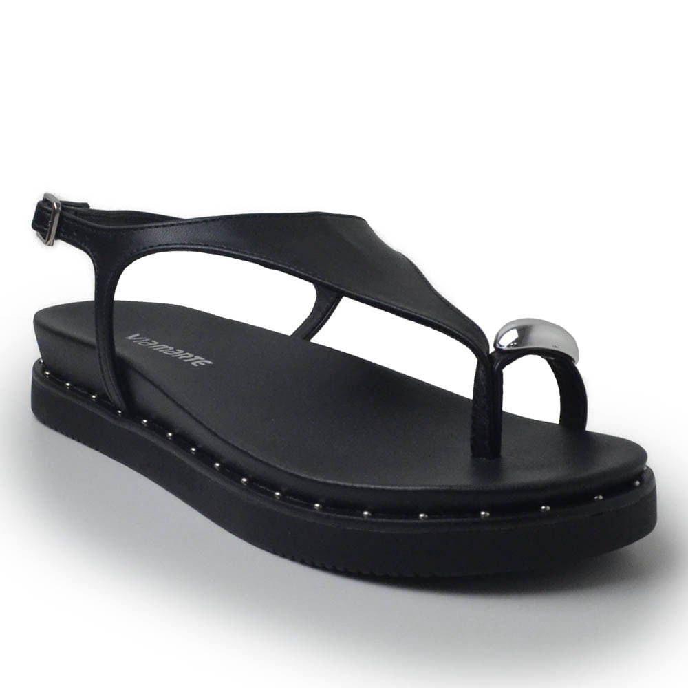 Sandália Papete Via Marte Feminina 169-001-01 Preto 2