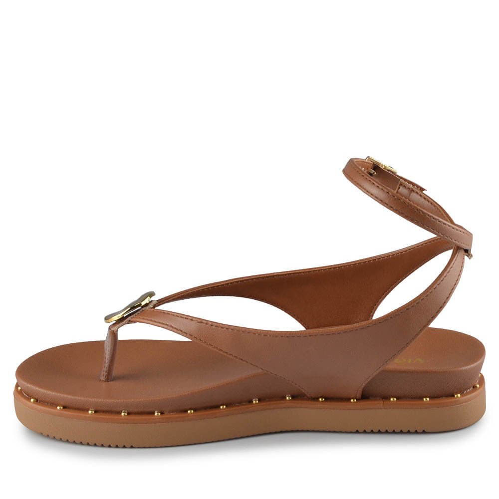 Sandália Papete Via Marte Feminina 169-019-01 Marrom 3