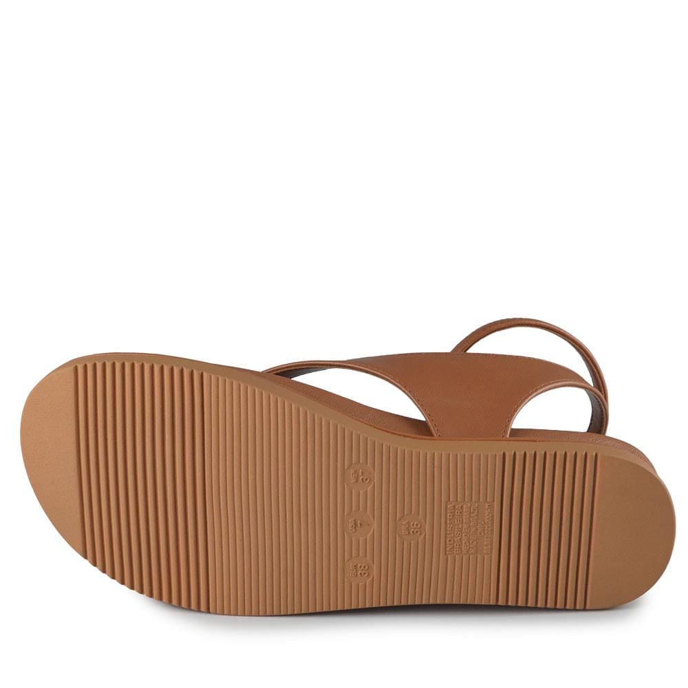 Sandália Papete Via Marte Feminina 169-019-01 Marrom 5