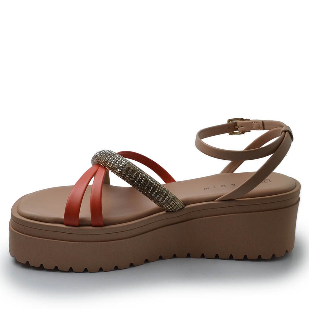 Sandália Anabela Ramarim Feminina 2445204 Bege 3