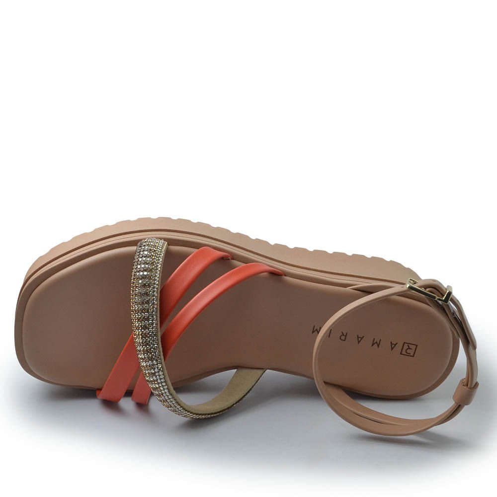 Sandália Anabela Ramarim Feminina 2445204 Bege 4