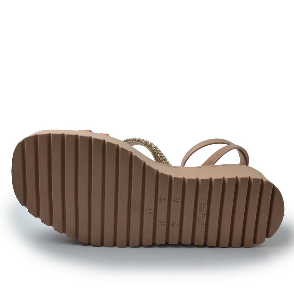 Sandália Anabela Ramarim Feminina 2445204 Bege 5