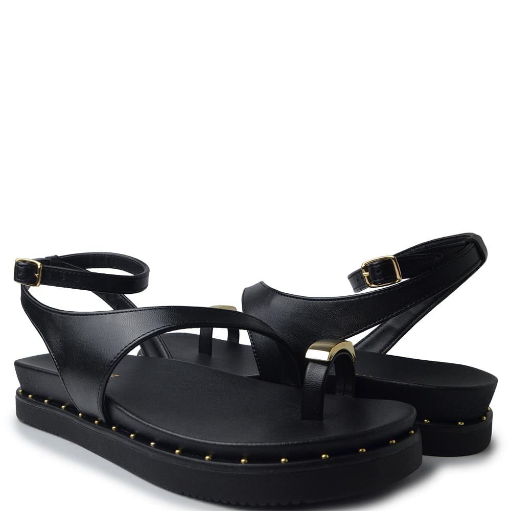 Sandália Papete Via Marte Feminina 169-016-01 Preto 6