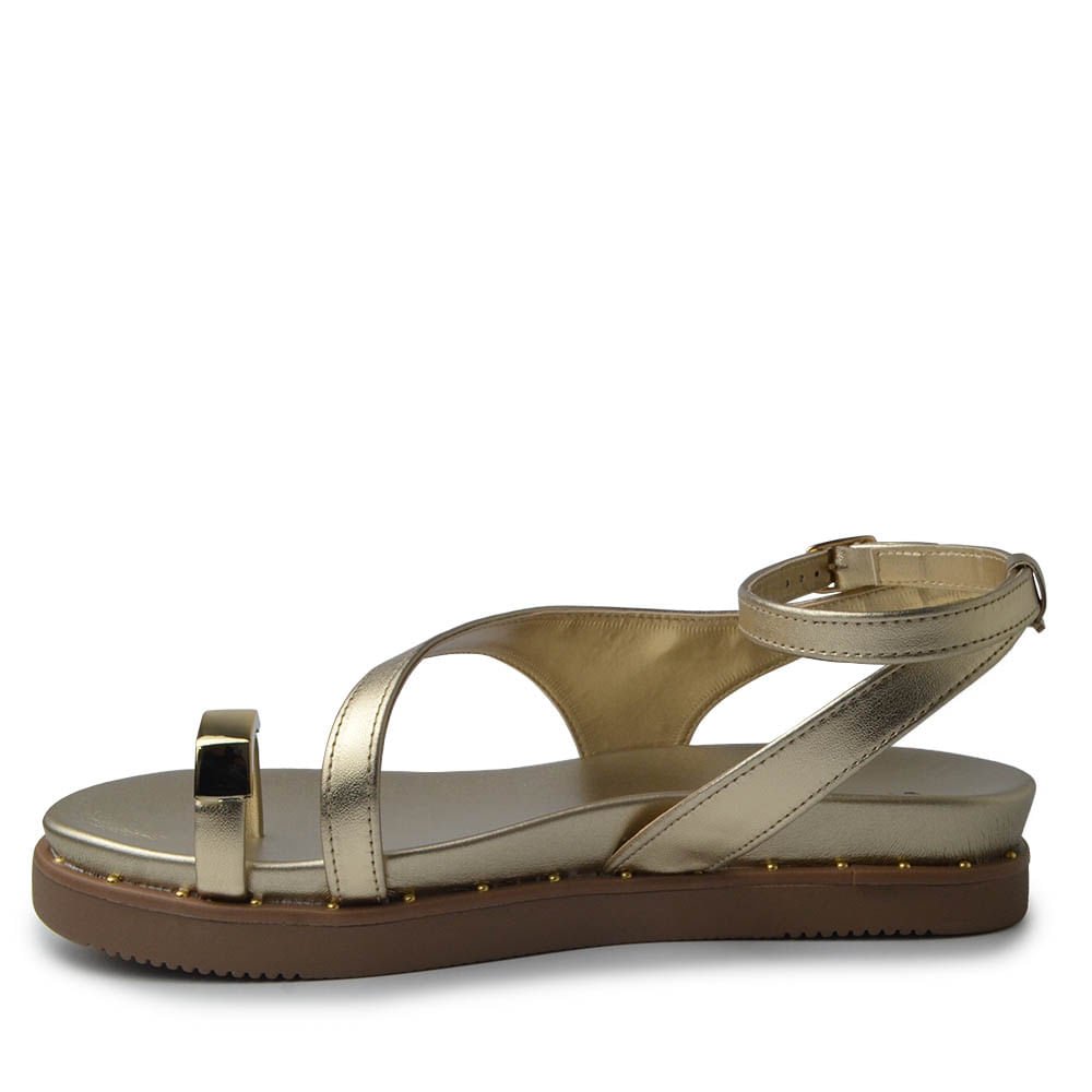 Sandália Papete Via Marte Feminina 169-016-01 Dourado 3