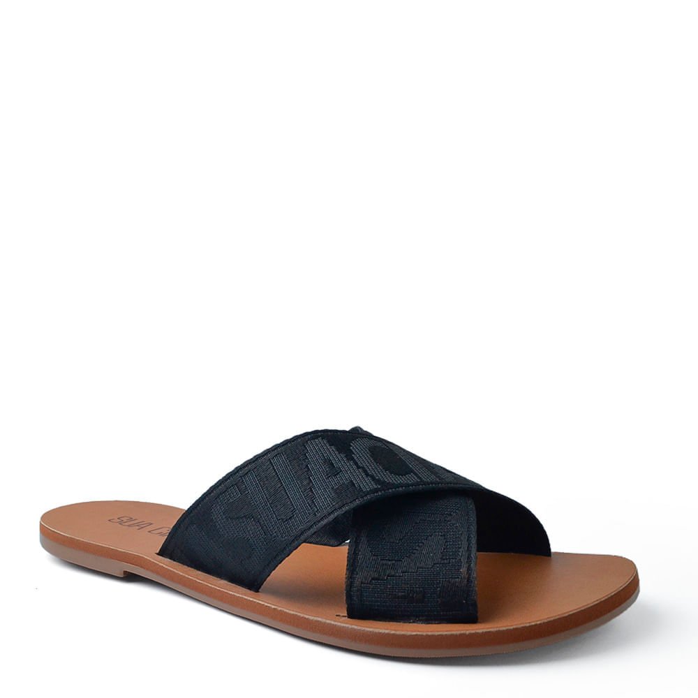 Sandália Rasteira Sua Cia Feminina 8395.16147 Preto 2