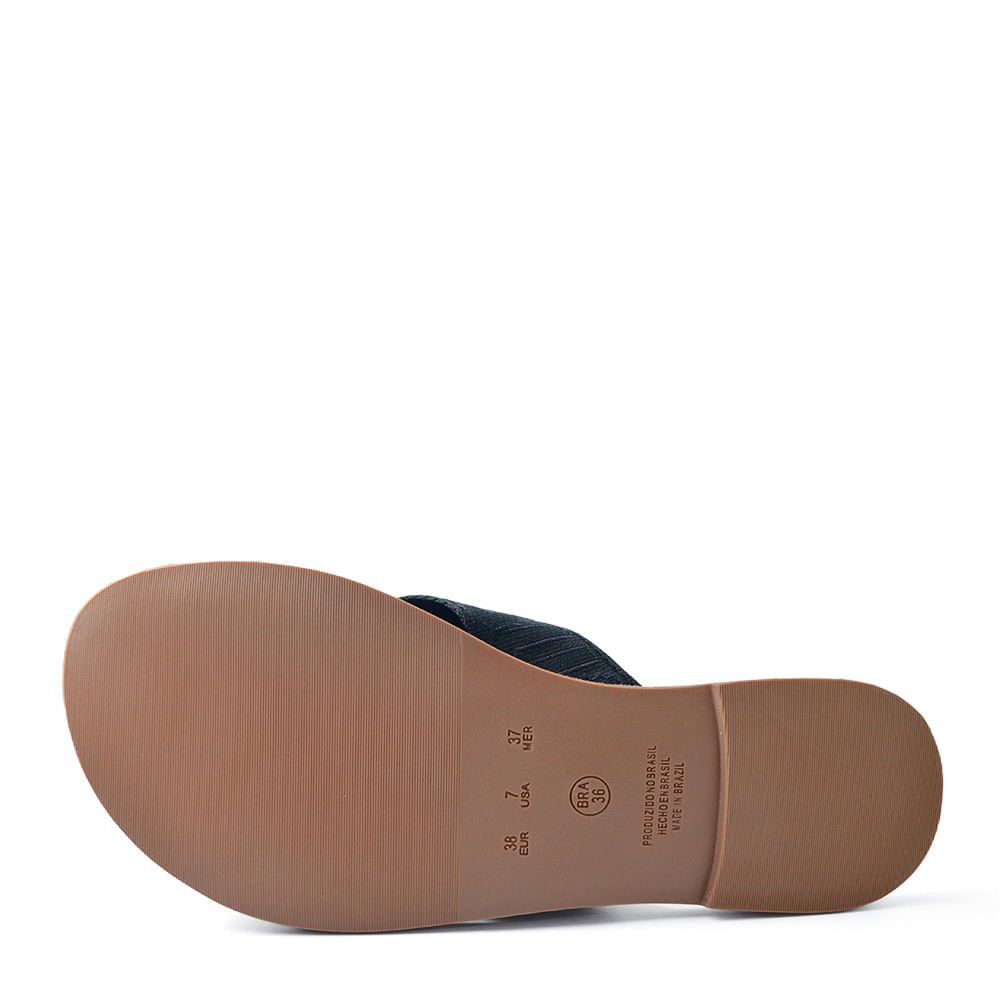 Sandália Rasteira Sua Cia Feminina 8395.16147 Preto 5