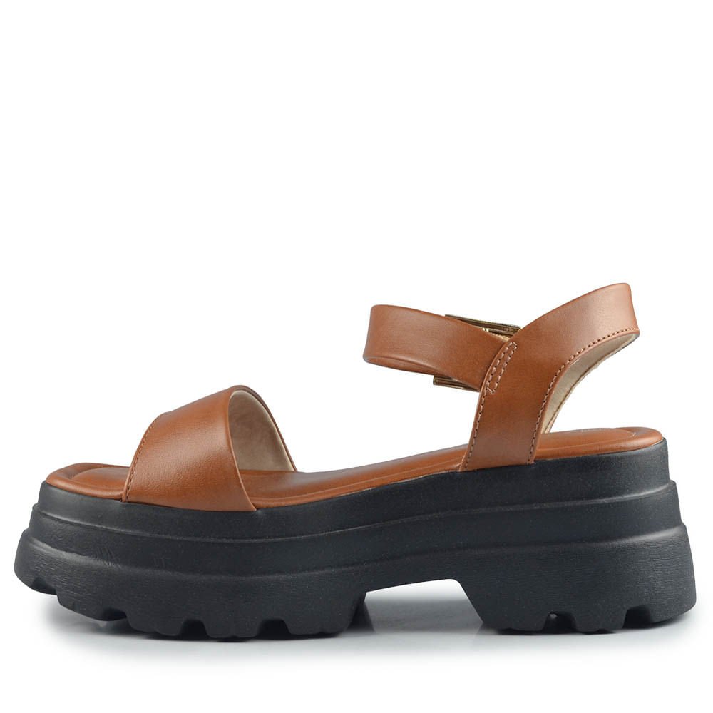 Sandália Papete Ramarim Feminina 2542202 Marrom 3