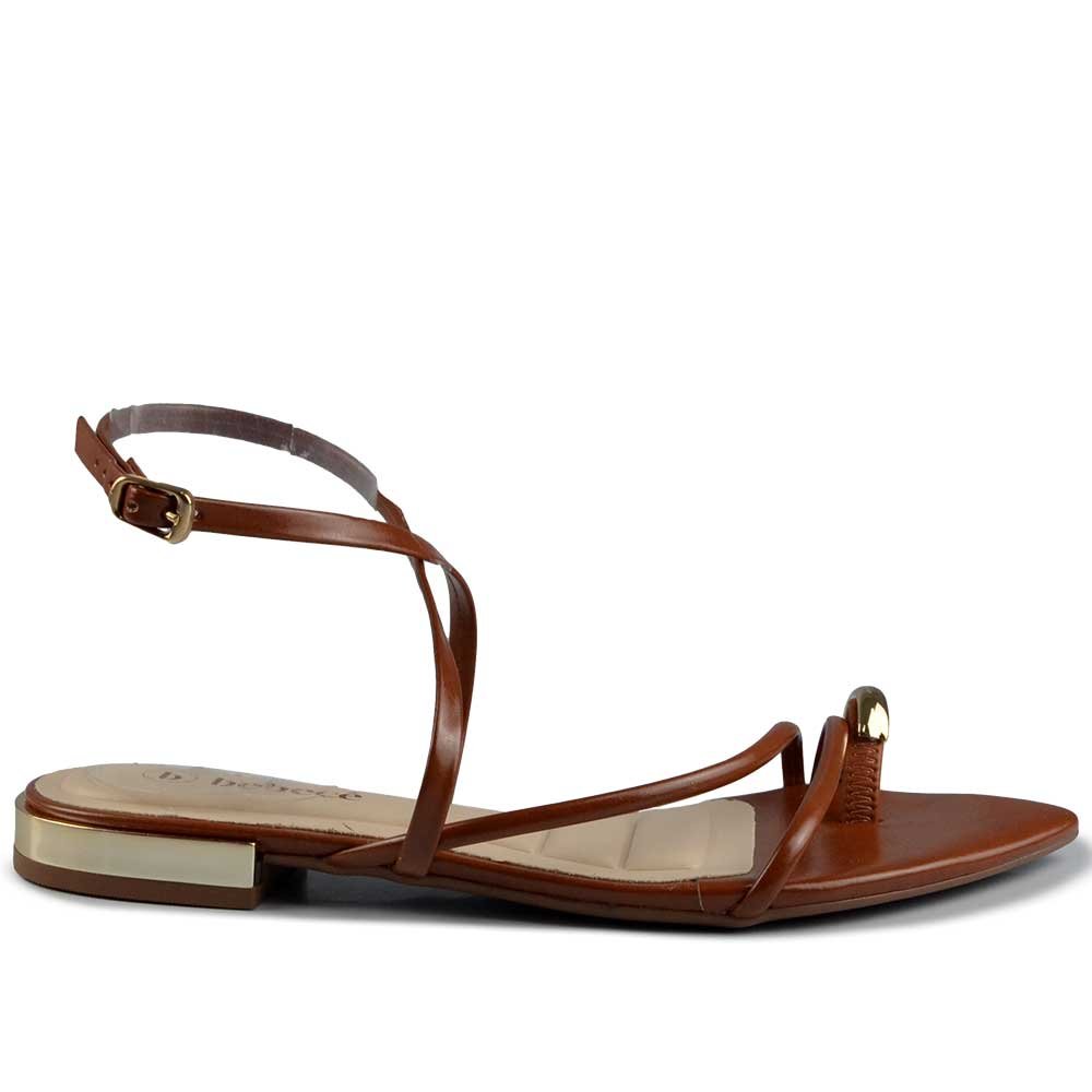 Sandália Rasteira Bebece Feminina T2510-064 Marrom 3